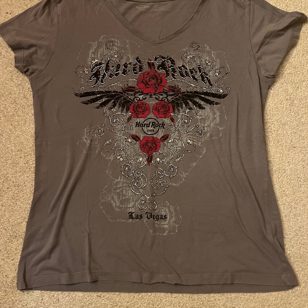 2000’s Hard Rock Cafe Gray Graphic Short Sleeve Tee